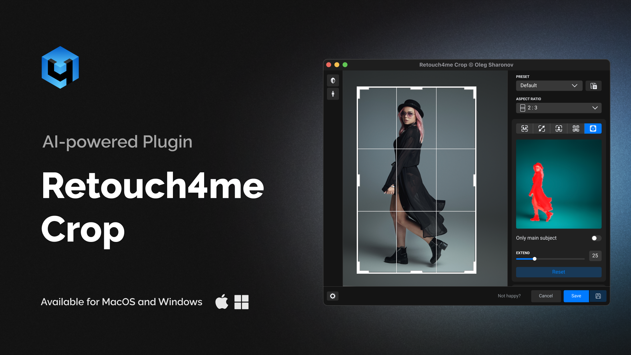 Retouch4me Crop — video preview